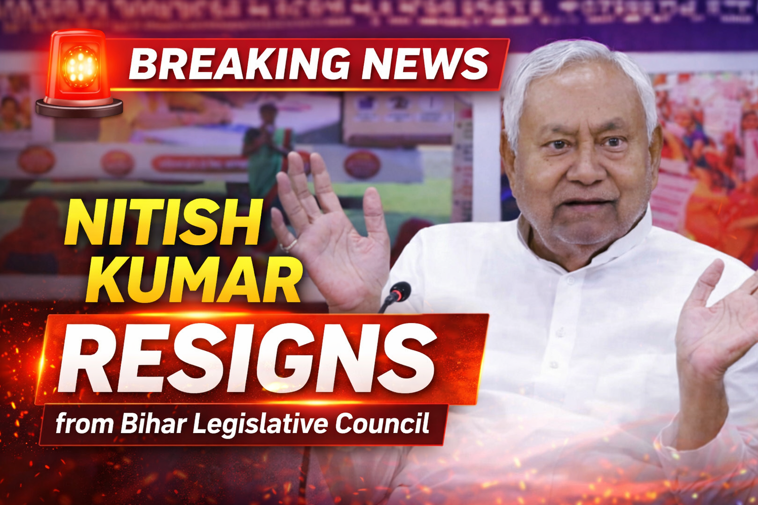 Nitish Kumar Steps Down as Bihar Legislator, Remains Chief Minister for Now