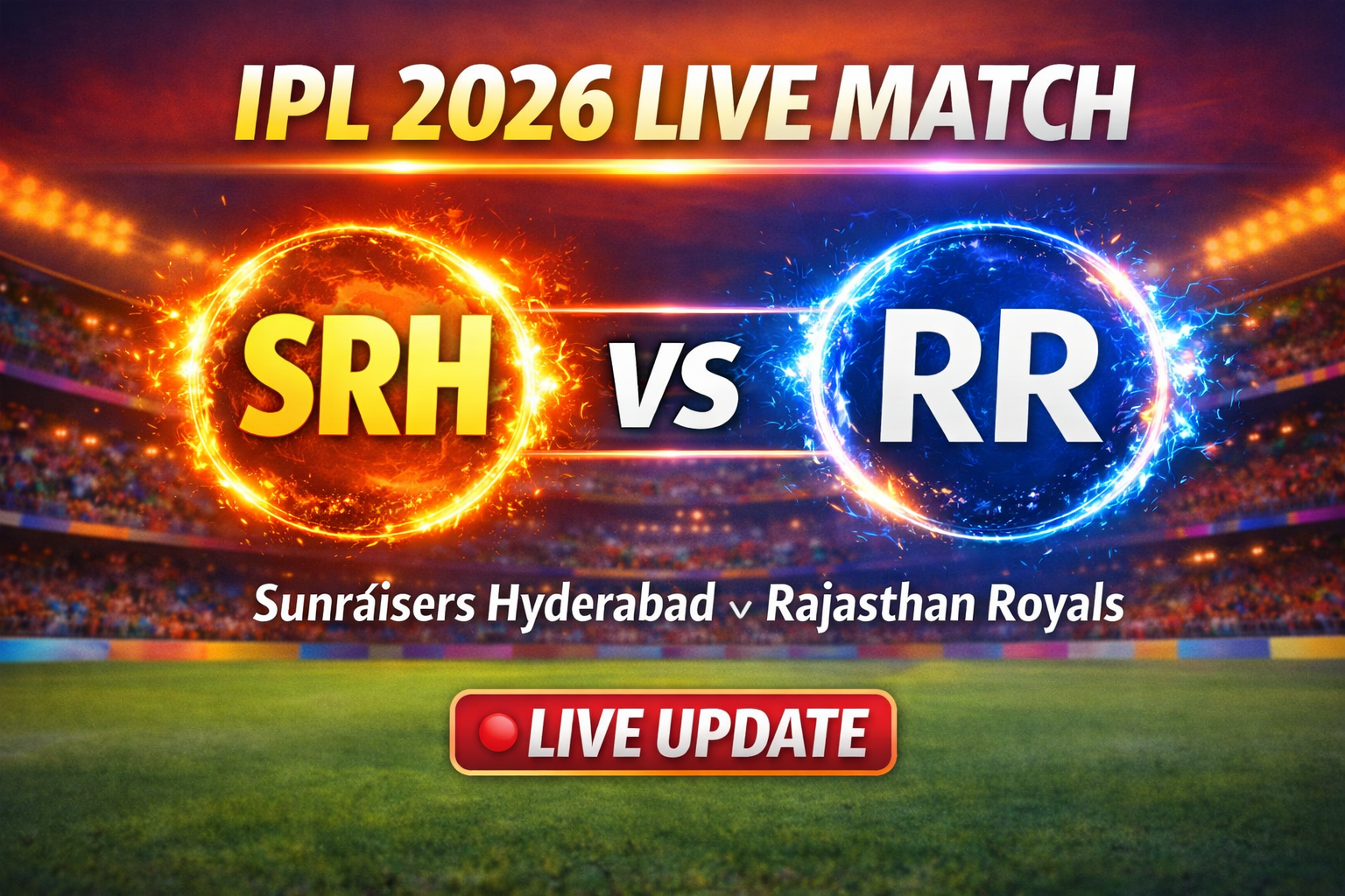 srh vs rr live score ipl 2026