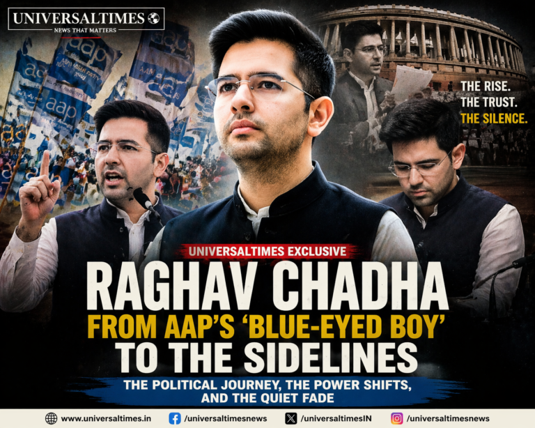 "Raghav Chadha AAP leader political journey from rise to sidelining in Indian politics"