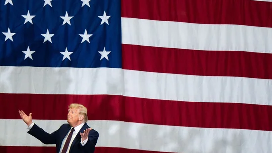 US President Donald Trump speaks on Iran talks and sanctions relief during war de-escalation