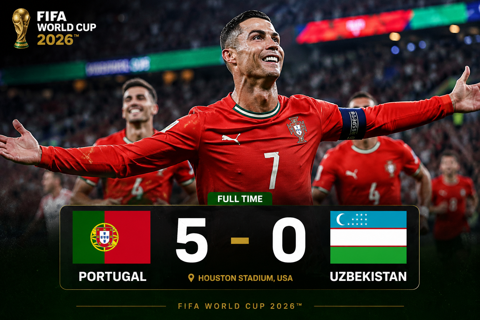 Ronaldo Makes History in Portugal’s 5-0 Win