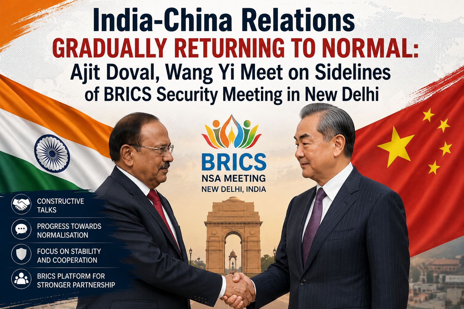 India Says Ties With China Are Normalising as Top Officials Meet in New Delhi