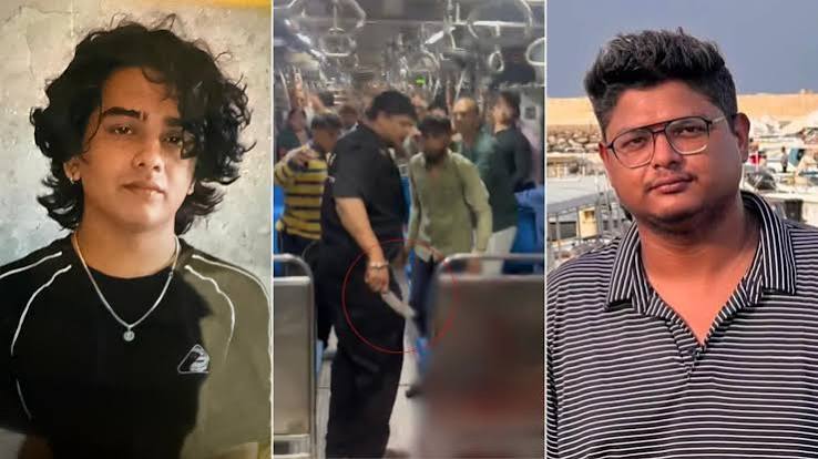 Mumbai local train murder incident during heavy rain